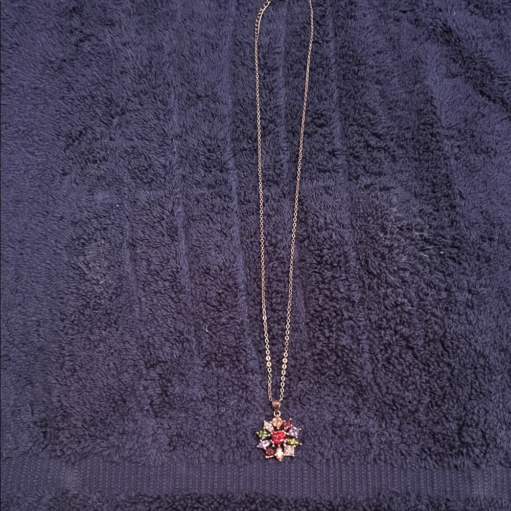 Elegant Multicolor Pendant Necklace